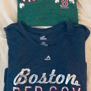 Boston Red Sox Tees in Green and Blue